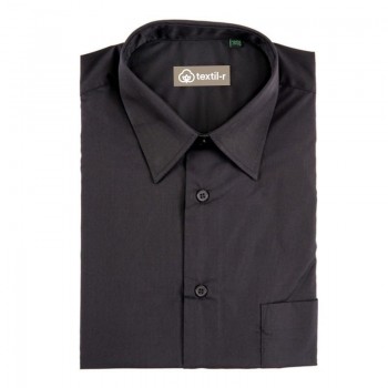 CAMISA NEGRA CLASICA HOMBRE MANGA LARGA