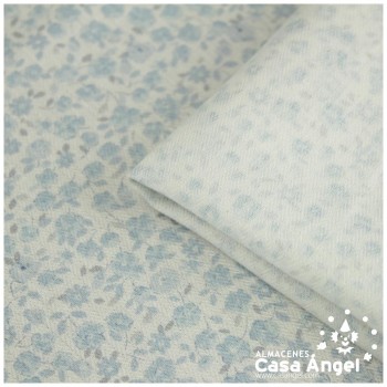 VIYELA ESTAMPADA DE FLORES SERIE MITSURIN CIELO 150cm