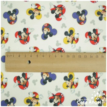 TELA ALGODÓN PERCAL LICENCIA 150cm MICKEY