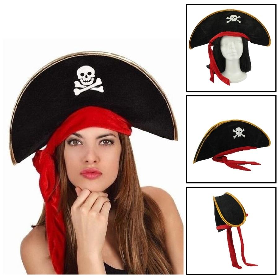 ▷ Sombrero Pirata Chica para tu disfraz 🎉 - Envío 24 hrs ✓