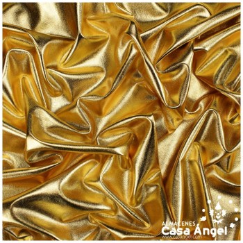 LYCRA DORADA CON CAPA DE FOIL EXTRABRILLO 150cm