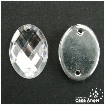 PIEDRAS ACRÍLICAS OVALADAS 18x13mm BOLSA 25uds