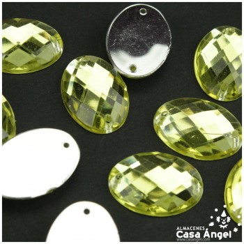 PIEDRAS ACRÍLICAS OVALADAS 25x18mm BOLSA 10uds