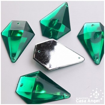 PIEDRA ACRÍLICA DIAMANTE 34mm BOLSA 5uds