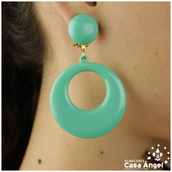 PENDIENTES DE AROS FLAMENCOS ADULTO 60x25mm