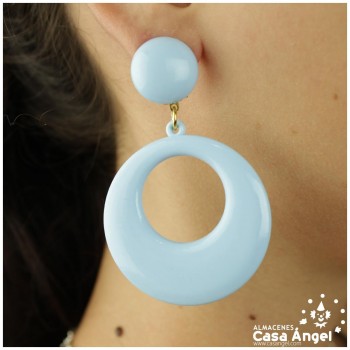 PENDIENTES DE AROS FLAMENCOS ADULTO 60x25mm