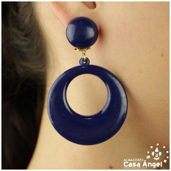 PENDIENTES DE AROS FLAMENCOS ADULTO 60x25mm