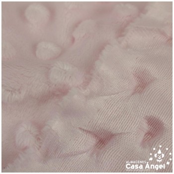 TELA CORALINA ROSA CON TOPO EN RELIEVE SERIE BUBBLE 147cm