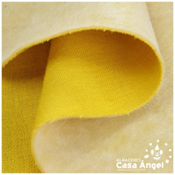 TELA ARPILLERA YUTE AMARILLA FOAMIZADA 150cm