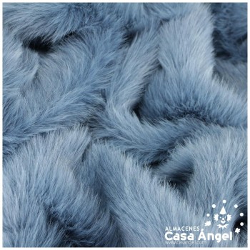 TEJIDO DE PELO LARGO AZUL AZAFATA SERIE SUGAR 150cm