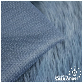 TEJIDO DE PELO LARGO AZUL AZAFATA SERIE SUGAR 150cm