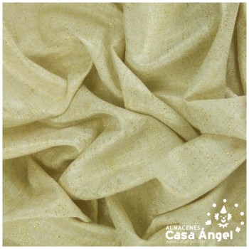 LONA JACQUARD BEIGE ARENA LAMÉ SERIE JERUSALÉN 280cm