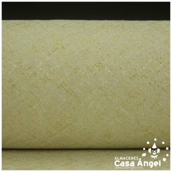 LONA JACQUARD BEIGE ARENA LAMÉ SERIE JERUSALÉN 280cm