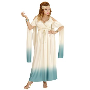 DISFRAZ VESTIDO ATLANTIS MEDIEVAL BLANCO MUJER