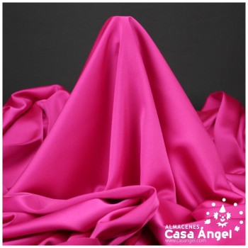 CRESPÓN ELÁSTICO FUCSIA SATINADO SERIE ALMENDRA 150cm