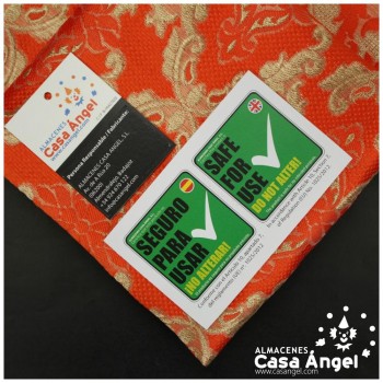 TEJIDO JACQUARD NARANJA BROCADO CON HILOS DORADOS SERIE KASTILA 135cm