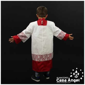 TRAJE DE MONAGUILLO ROJO INFANTIL