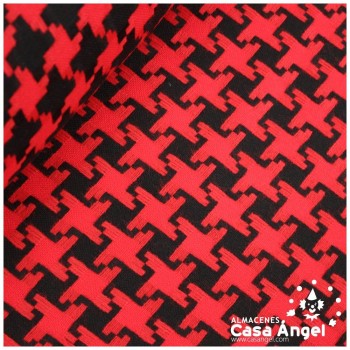 LANITA CHANEL PATAGALLO ROJO Y NEGRO 150cm