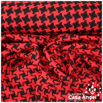 LANITA CHANEL PATAGALLO ROJO Y NEGRO 150cm