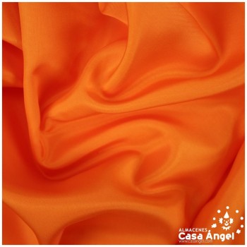 TELA DE FORRO DE ACETATO NARANJA FUEGO 140cm