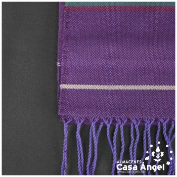 FAJA DE ALGODÓN MORADA CON RAYAS PARA COSTALEROS ADULTO 300x28cm