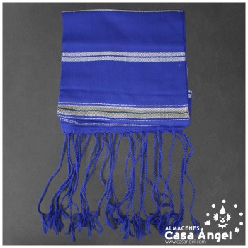 FAJA DE ALGODÓN COLOR AZUL CON RAYAS PARA COSTALEROS ADULTO 350x28cm