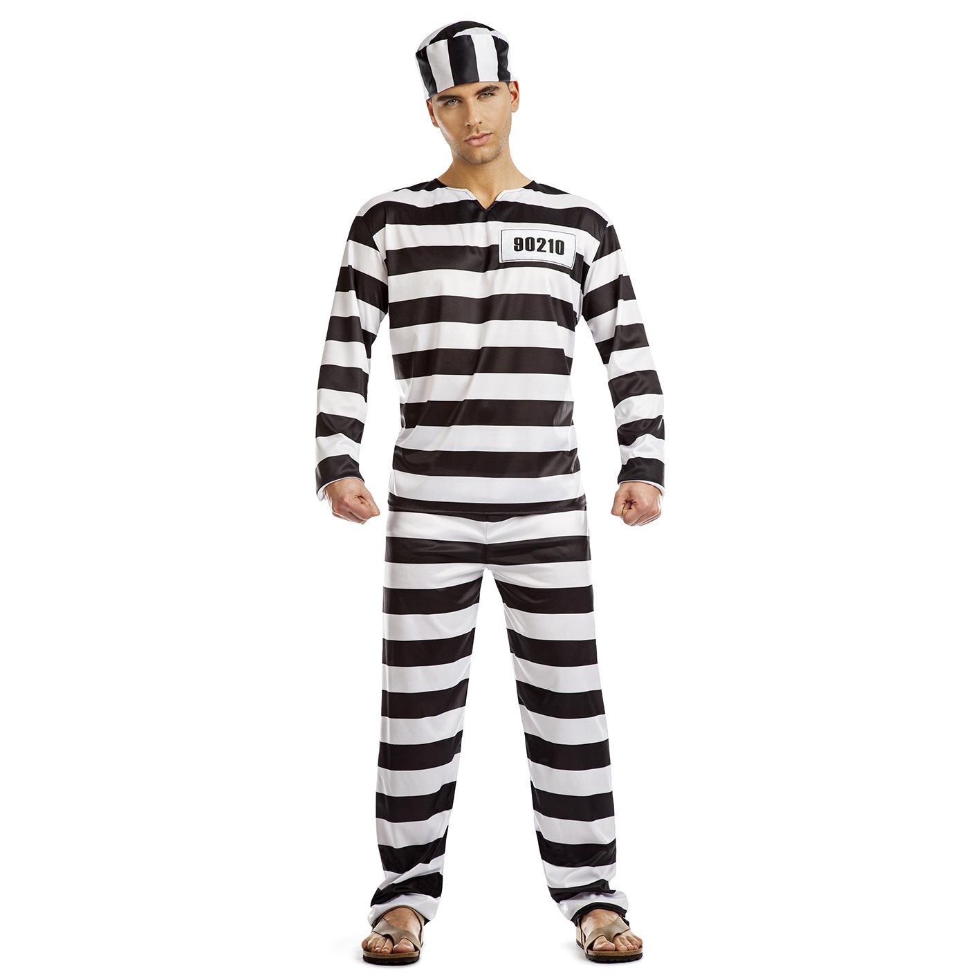 prisión para y hombres, disfraz de preso para preso de despedida de Adulto  Colcomx Mono de prisionero