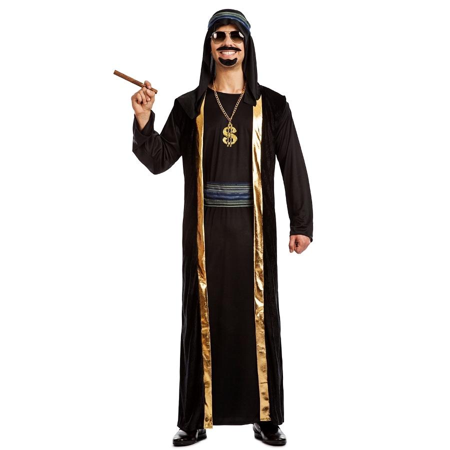 Comprar Disfraz árabe para hombre, jeque árabe, bata de Cosplay para  Halloween, disfraz elegante