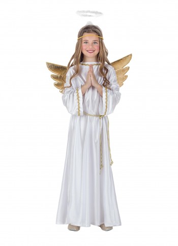 DISFRAZ DE ÁNGEL CON ALAS INFANTIL UNISEX