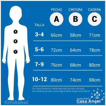 DISFRAZ DE HEBREA EN AZUL Y MARRÓN INFANTIL NIÑA