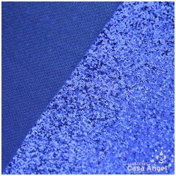 TELA DE PURPURINA AZUL EXTRA BRILLO 150cm