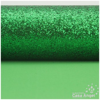 TELA DE PURPURINA VERDE EXTRA BRILLO 150cm