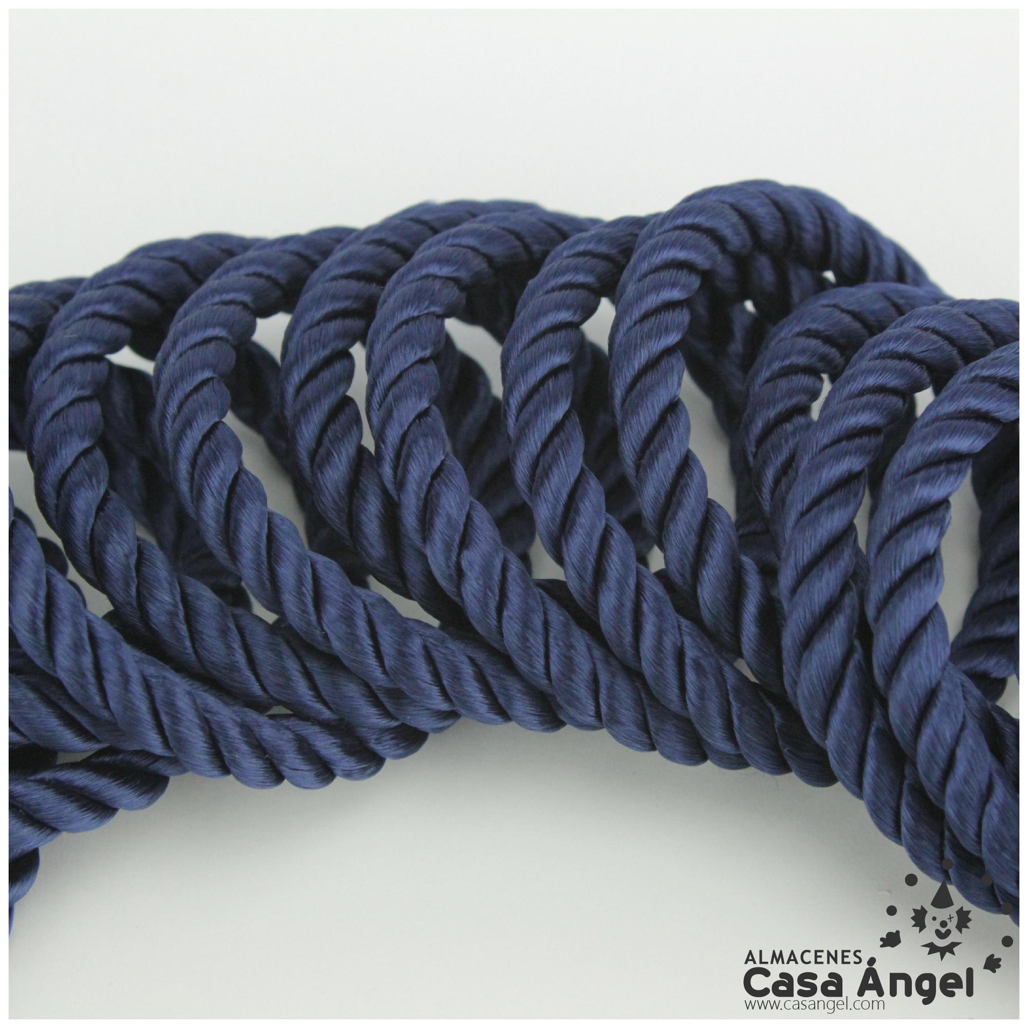 Sahariana Cordón Cintura Ajustable Sarga Azul Marino