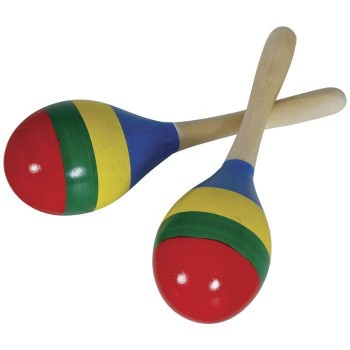 PAR DE MARACAS MADERA 20cm