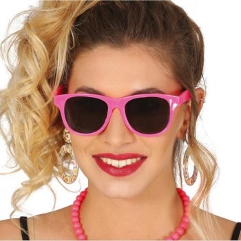 GAFAS ADULTO COLOR ROSA NEON ESTILO PINUP