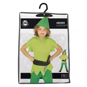 DISFRAZ ARQUERO PETER PAN INFANTIL