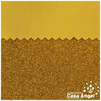 GOMA EVA GLITTER COLOR ORO ANARANJADO 90cm