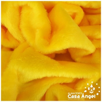 TELA DE PELO CORTO ACRÍLICO AMARILLO 150cm