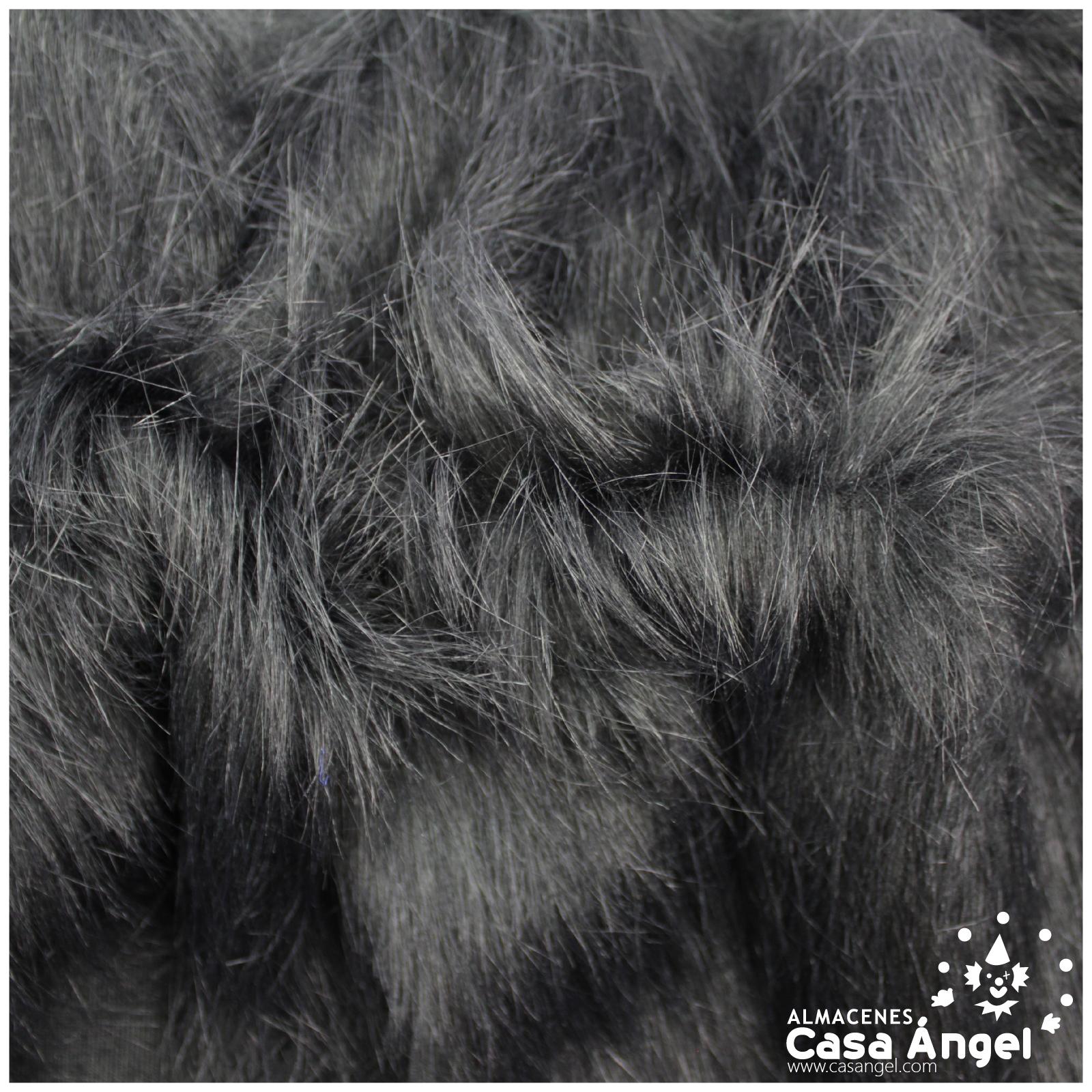 Tela de pelo dacha sintético. Es un tejido en base de punto rígido de pelo  largo de aproximadamente unos 7cm que imita al pelo d