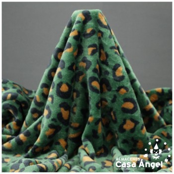 CORALINA ANMAL PRINT LEOPARDO VERDE 150cm