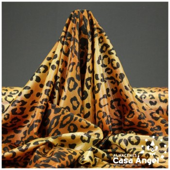 LYCRA ESTAMPADA LEOPARDO CON BRILLO DE FOIL 150cm