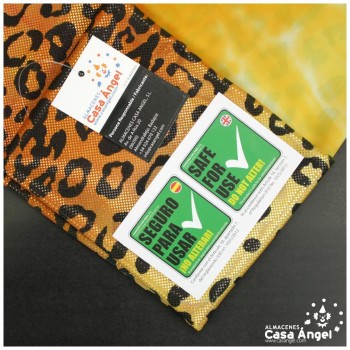 LYCRA ESTAMPADA LEOPARDO CON BRILLO DE FOIL 150cm