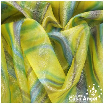 ORGANZA SUGAR VERDE CON PUNTITOS 150cm