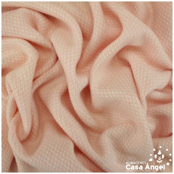 TELA LANITA ROSA A DOS COLORES CON TRAMA ASARGADA 150cm