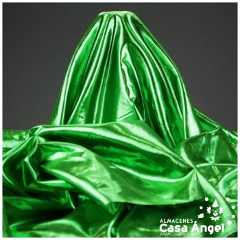 ORGANZA LAMÉ VERDE METALIZADO EXTRA BRILLO 112cm