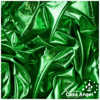 ORGANZA LAMÉ VERDE METALIZADO EXTRA BRILLO 112cm