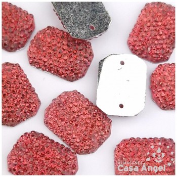 PIEDRAS PLÁSTICAS OCTOGONALES 13mm BOLSA 25uds