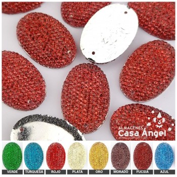 PIEDRAS OVALADAS PLÁSTICO RUGOSO 28mm BOLSA 10uds